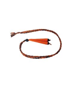 Cotton Cord (Dori), Orange and black, Twisted, Adjustable