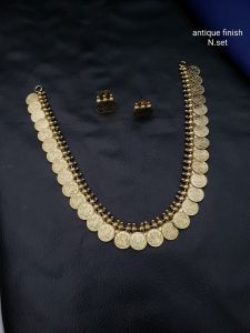 Shriya : Antique Lakshmi Coin Necklace