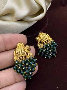 Matt Finish Elephant Stud, Green