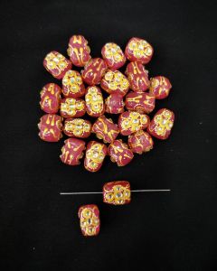 Tanjore Painting On Quartz Tumbles, Light Pink