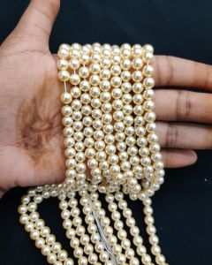 Swarovski Replica Pearls (Good Shine),Light gold, 6mm