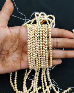Swarovski Replica Pearls (Good Shine),Light gold, 4mm