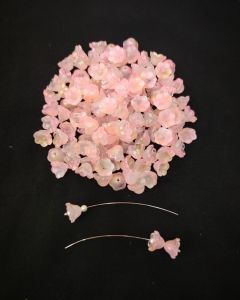 Pack of 20 pieces, ( 11x8mm), Glass Flower Beads, Glass Bead Caps, Little Lillies, Lamp work Beads, Double tone