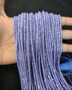 Cubic Zirconia Beads, CZ or Czech beads, Amethyst Purple