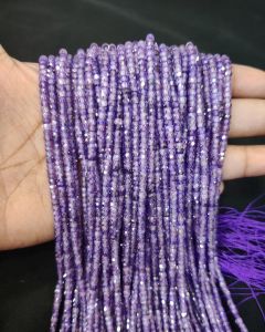 Cubic Zirconia Beads, CZ Or Czech Beads, Purple (double shade)