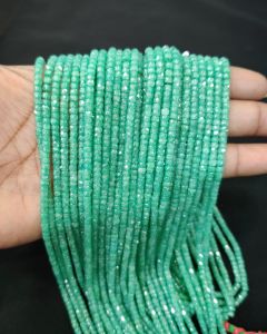 Cubic Zirconia Beads, CZ Or Czech Beads, Spring Green