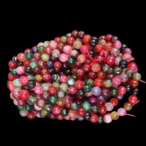 Agate Beads, Round, 8mm,Double color,Multicolor