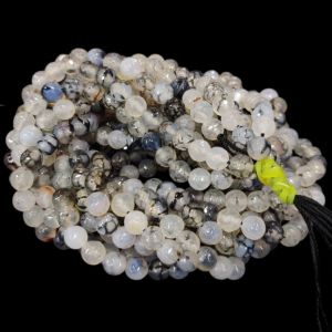 Agate Beads, Round, 8mm,Double color,White and Black