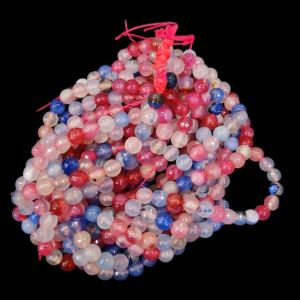 High quality Onyx Beads, 8mm Round, Multiclours double shade