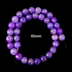 Onyx Beads, 10mm, Round , violet