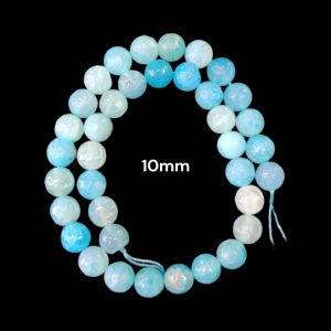 Onyx Beads, 10mm, Light Pink Double Shade