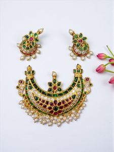 Kemp Pendant with Jhumkas, MultiColours