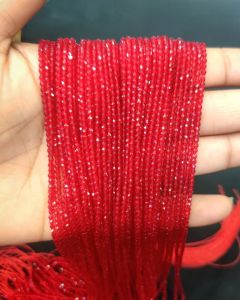 2mm Hydro (Glass) beads, round, Dark Red