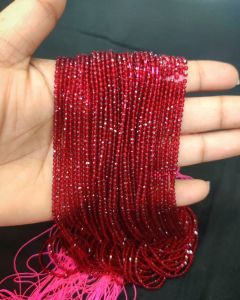 2mm Hydro (Glass) beads, round, Meroon