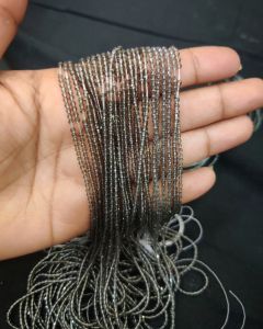 2mm Hydro (Glass) Beads, Round, Light Grey