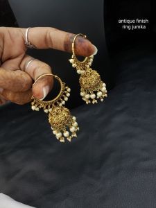 Jadau Studs, Peacock Design, MultiColour