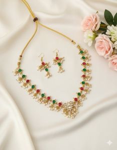 Kundan jadau Necklace With Earrings