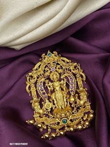 Matt Finish Perumal Pendent 
