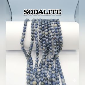 Natural Gemstone Beads, (SODALITE) 8mm