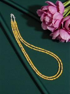 2 Layer Agate Necklace,Silver Finish, Maroon