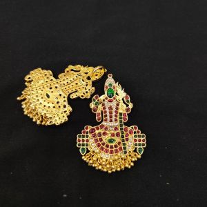 Jadau Replica, Kemp Pendant, Kanchi Kamakshi