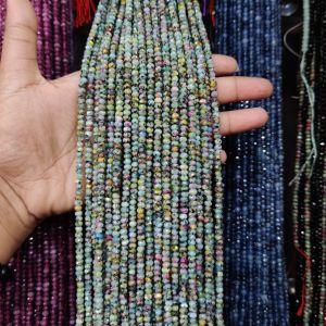 Agate Rondelle, 4x2mm, MultiColour