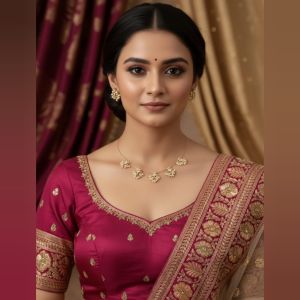 Invisible jadau Kundan necklace,White Drop with Loreals