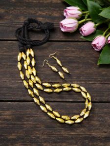 Dhokli Necklace single layer