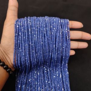 6x Swiss Blue Cubic Zirconia Briolette Beads – 6x6mm Flat Briolette (egemmall #64357)