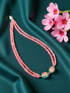 Agate Necklace with Japanese Beads 