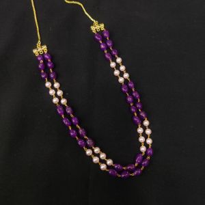 Swarovski Replica Pearl Necklace with Quartz Beads