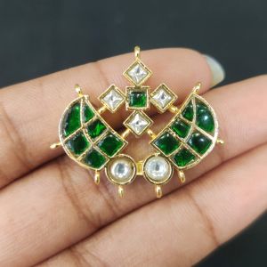Jadau Pendant/Connector, Green