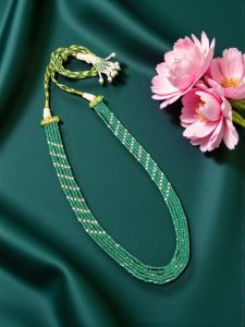 Navrabeads CZ Beads Necklace – 20 Inches | Elegant Sparkling Designer Jewelry for Women | Party & Festive Wear