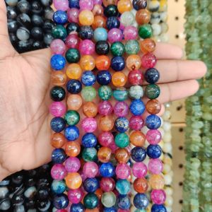 Onyx Stone Beads, 10mm, Round, Multicolor