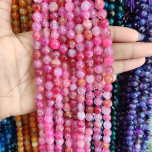 Onyx Beads, 8mm, Round,Pink