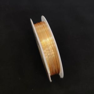 Wire Wrapping Wire, 0.6MM Gauge, Brass, Micro plated Copper Colour