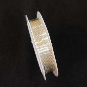 Wire Wrapping Wire, 0.6MM Gauge, Brass, Micro plated Copper (Silver) Colour