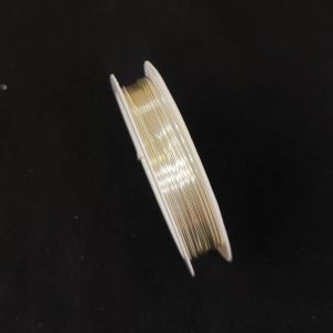 Wire Wrapping Wire, 0.7MM Gauge, Brass, Micro plated Copper (Silver) Colour