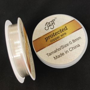 Wire Wrapping Wire, 0.8MM Gauge, Brass, Micro plated Copper (Silver) Colour