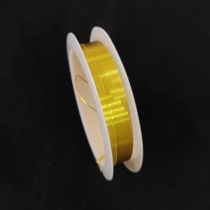 Wire Wrapping Wire, 0.6MM Gauge, Brass, Micro plated Copper (Gold) Colour