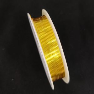 Wire Wrapping Wire, 0.8MM Gauge, Brass, Micro plated Copper (Gold) Colour