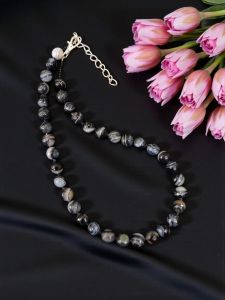 Onyx Necklace, Black and Grey