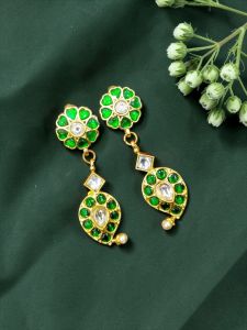 Kemp Jadau Earrings, Pink