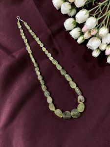Navrabeads Labradorite Gemstone Necklace 18 Inch | Elegant Flash Stone Beaded Necklace for Women & Men | Party, Daily & Gift Wear Jewelry