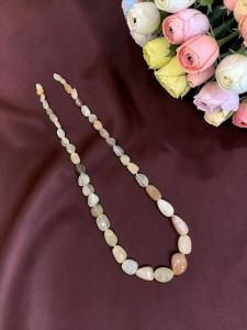 Navrabeads Labradorite Gemstone Necklace 18 Inch | Elegant Flash Stone Beaded Necklace for Women & Men | Party, Daily & Gift Wear Jewelry