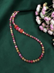 Multi Colour Onyx Beads Necklace 20 Inch