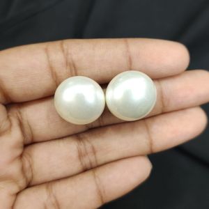 Navrabeads 16mm Artificial Pearl Stud Earrings | Classic Big Pearl Fashion Earrings for Party, Wedding & Elegant Daily Wear