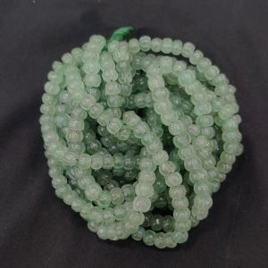 Navrabeads Green Aventurine Stone Beads 5x6mm – 16 Inch String | Approx. 80 Beads for Jewellery Making