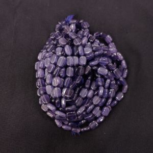 Monolisa (Imitation Cats Eye) Flat Oval Beads, 9x6mm, Purple