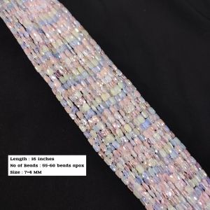 Navrabeads HIGH QUALITY FANCY CRYSTAL BEADS 7x4mm for Jewelry Making 16" approx 55 to 60 beads DIY Necklace Bracelet Craft Supplies